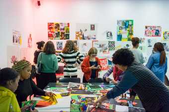 Photograph of a craft event at a Late at Tate Britain event