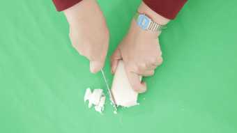 Photograph of soap carving activity 